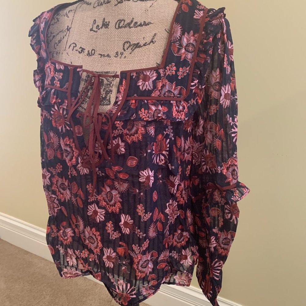 Steve May Floral Blouse